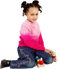 girl playing with toy