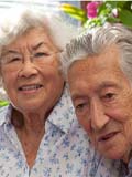 Connie Hoe with husband Leslie photo Frank Baron for the Guardian