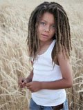 child with dreadlocs