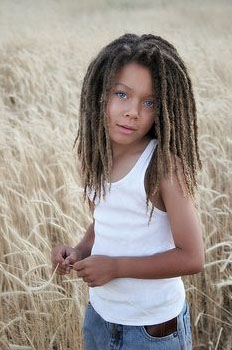 child with dreadlocs