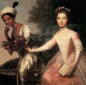 Dido Elizabeth Belle and her cousin Elizabeth by Johann Zoffany