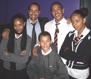 Bradley Lincoln and students from the Multiple Heritage Project