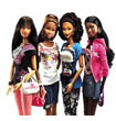 mixed-race Barbue dolls