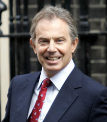 British Prime Minister Tony Blair