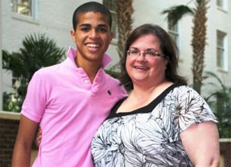 Drew Lovejoy All-Ireland Dancing Champion with his mother Andee Goldberg