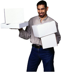 man with boxes