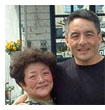 Bruce Hollywood with his mother Nobue Ouchi