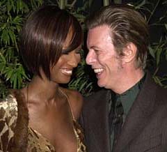 David Bowie and wife Iman